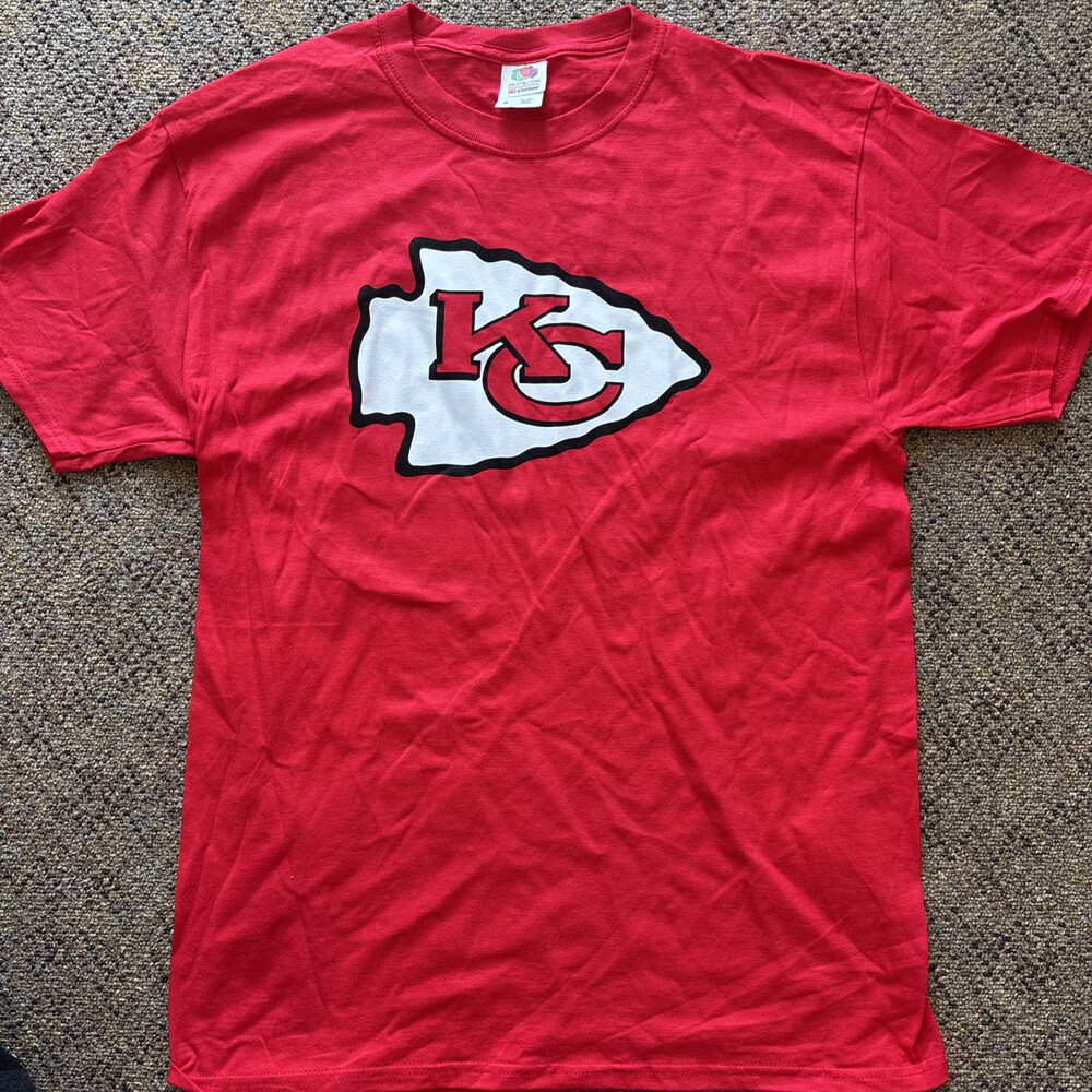 Men's Kansas City Chiefs Logo Short Sleeve Shirt - Medium
